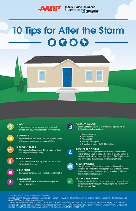 Storm safety tips infographic