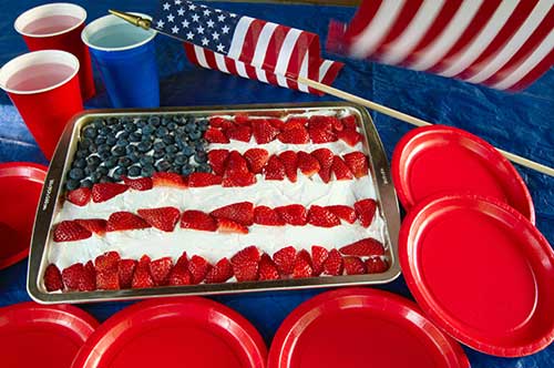 American Flag Cake